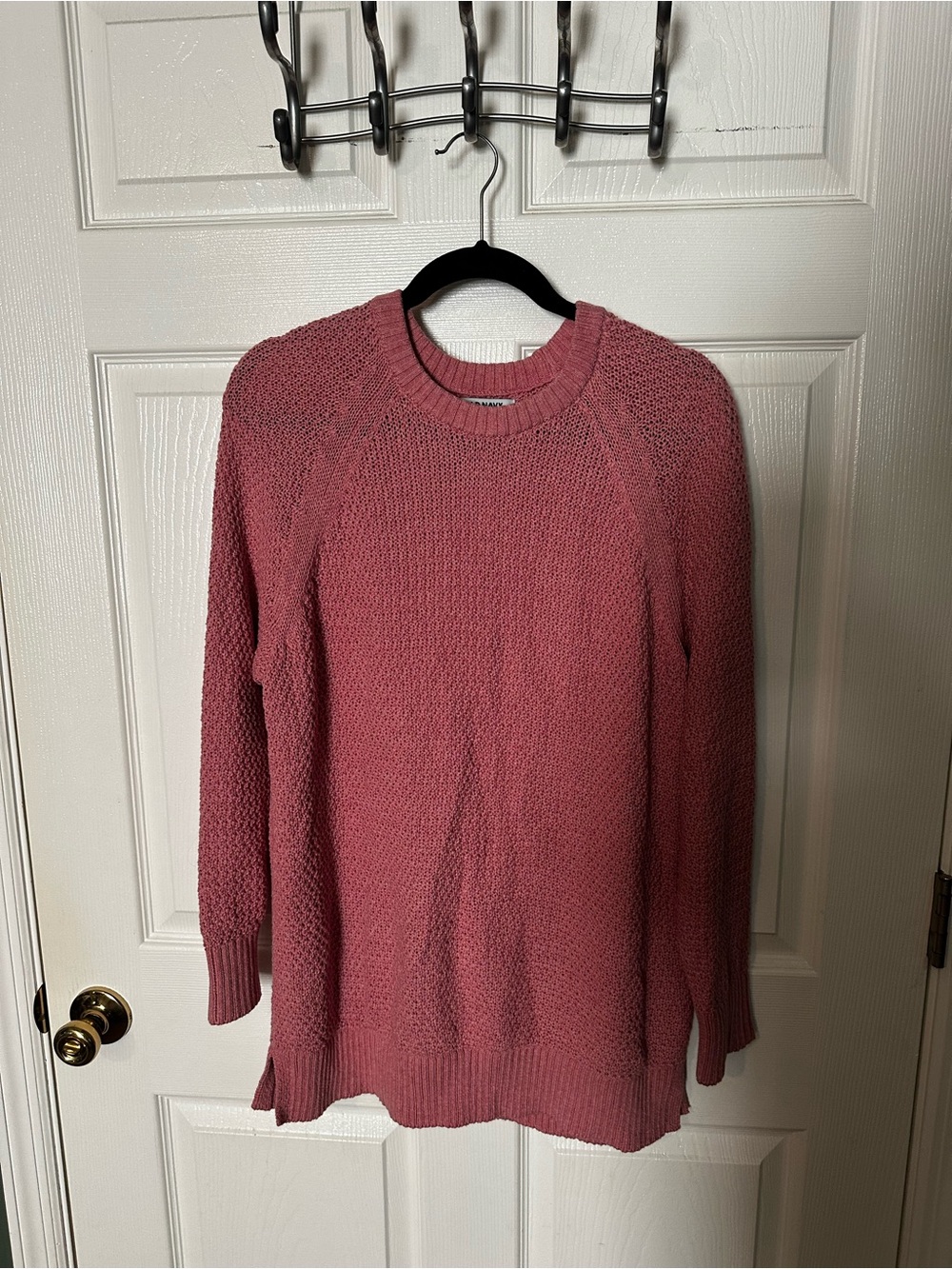 Old Navy Dusty Rose Crewneck Knit Sweater
